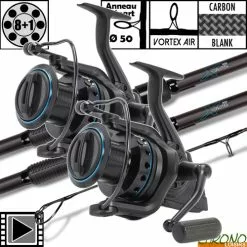 Nash Tackle Ensemble Nash X325 50mm 12' 3.25lbs LR8000 (les 2)