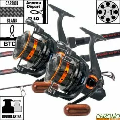 Ensemble Carp Design Slim Fighter Evo 12' 3lbs GK9000 (les 2)