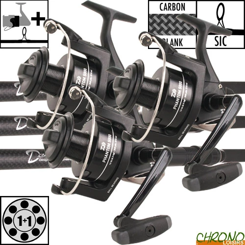 Ensemble Daiwa D'Carp 12' 3lbs 5000 BU (les 3)