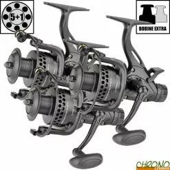 Moulinet Carp Zoom Débrayable Black Ghost 6000 BBC (les 3)