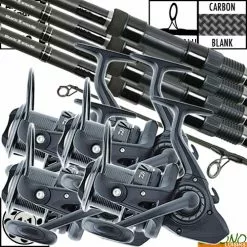 Ensemble Daiwa Black Widow 50mm 12' 3lbs (les 4)