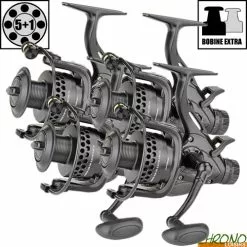 Moulinet Carp Zoom Débrayable Black Ghost 6000 BBC (les 4)