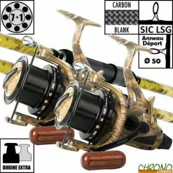 Ensemble Carp Design Slim Fighter Camo 13' 3.5lbs GFR9000 (les 2)