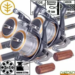 Ensemble Wychwood Extremis 12' Full Cork 65 (les 3)