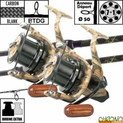 Ensemble Carp Design Slim Fighter Evo Camo 12' 3.5lbs GK9000 (les 2)