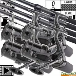 Ensemble Daiwa New Emblem Carp 50mm 13' 3.5lbs 45 SCW (les 4)