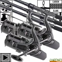 Ensemble Daiwa New Emblem Carp 50mm 13' 3.5lbs 45 SCW (les 3)